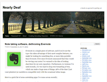 Tablet Screenshot of nearlydeaf.com